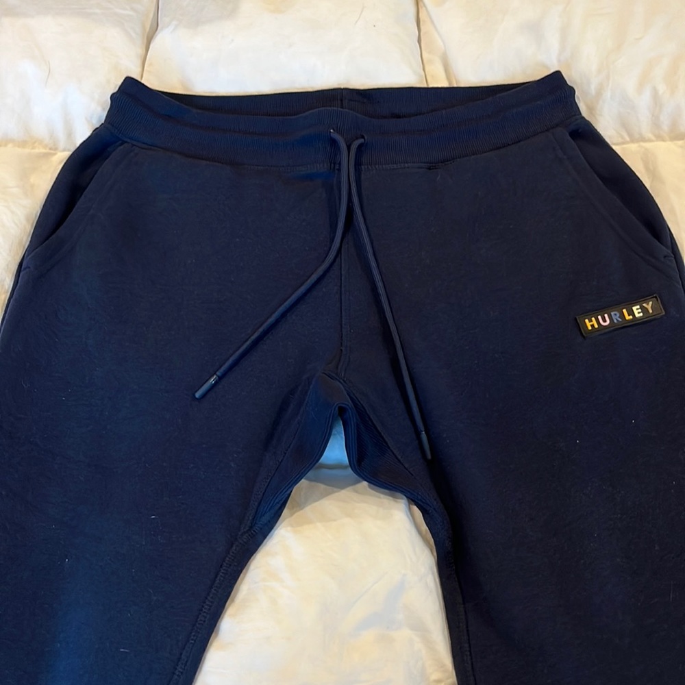 Hurley Sweat Pants - Ladies Size M - Navy